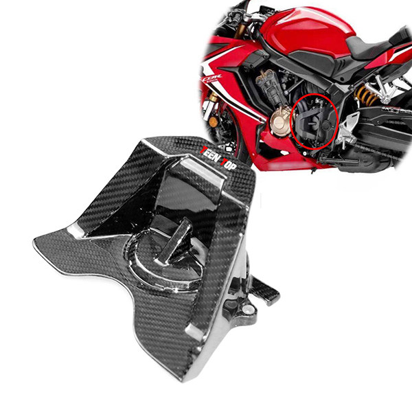 BM-H03907 2019-2020 Honda CB650R CBR650R Carbon Fiber Pinion Cover Side Plate Pipe Protector Cover
